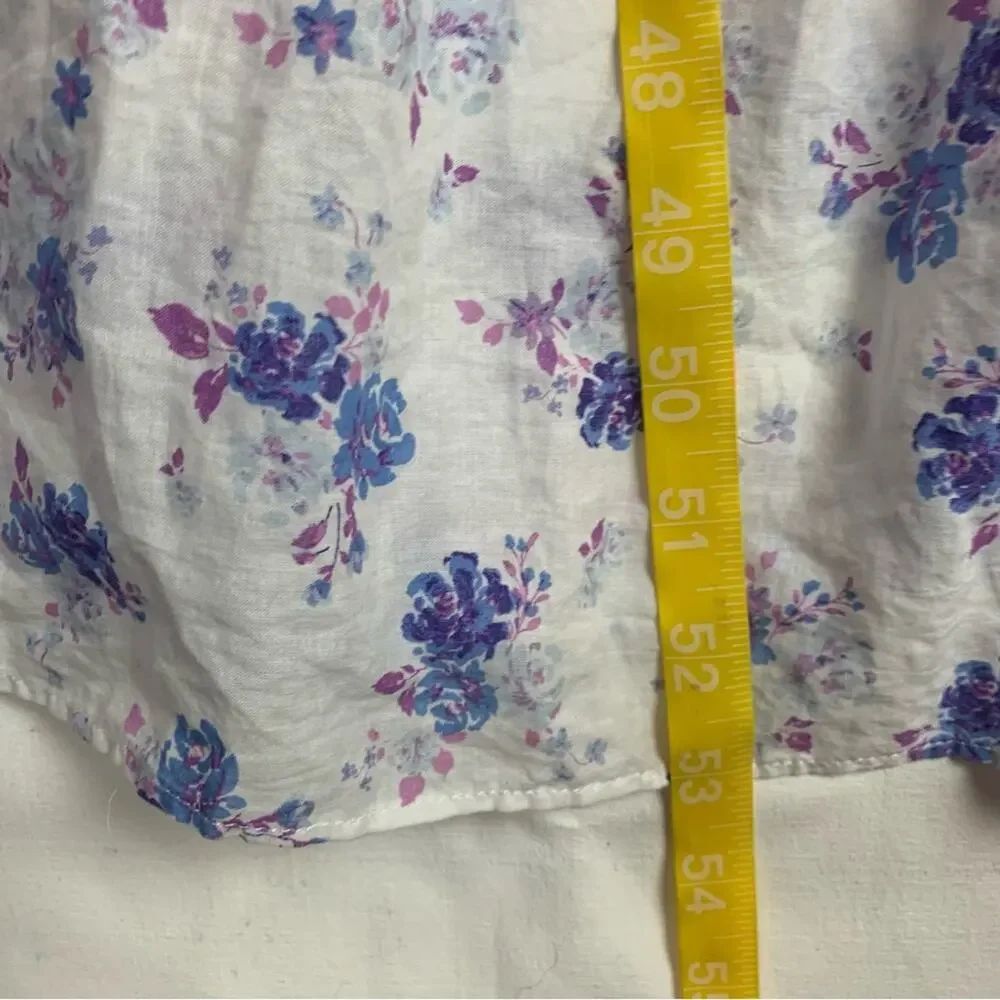 Love Shack fancy women's small white floral maxi dress tiered target purple doen - Picture 9 of 13